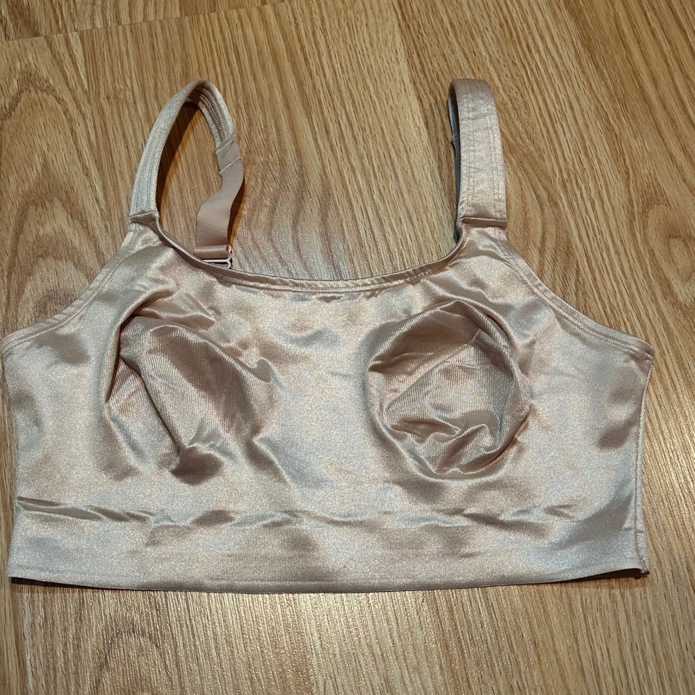 Ruby Ribbon Heritage Cami Bra Nude Beige Wire Free Bralette Size 34 3617